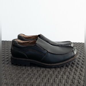 GH Bass & Co Darren Black Leather Loafers Men’s Sz 8 W Classic Genuine Leather